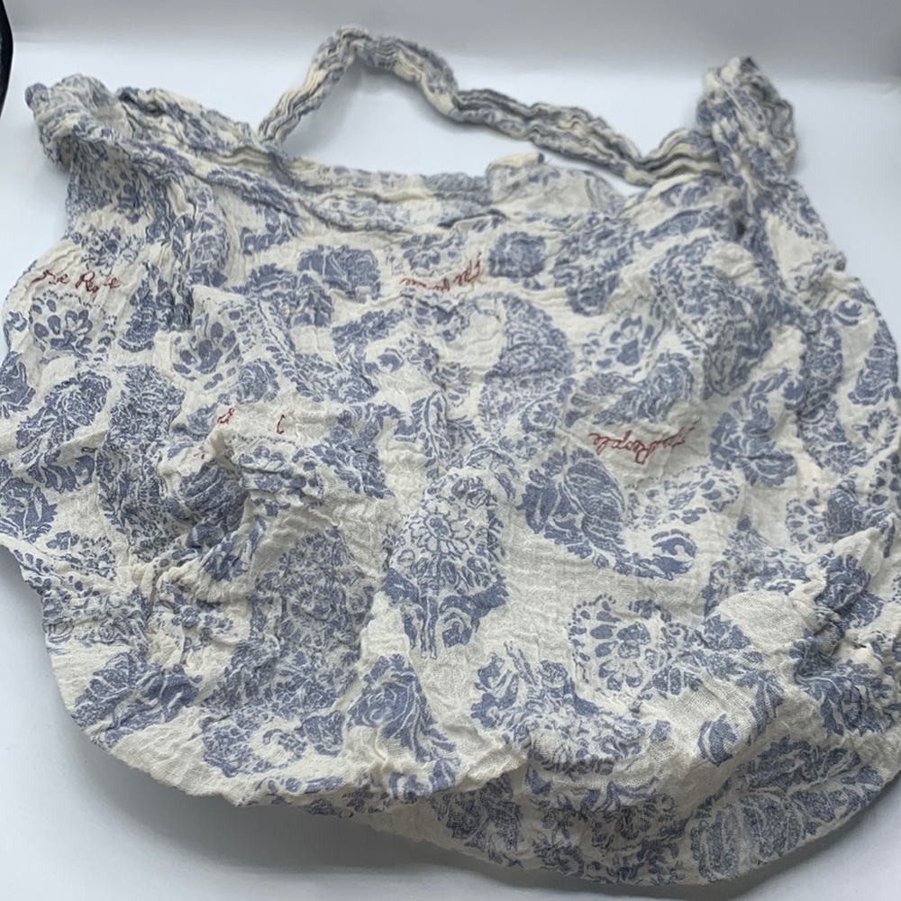 Reusable Free People Floral Pattern Shoulder Bag